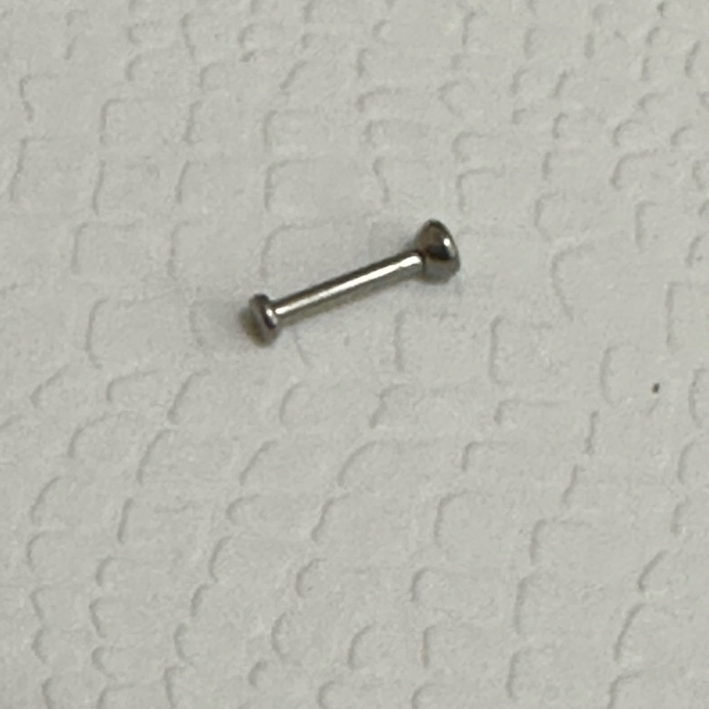 Facial piercing jewelry. Sterling silver